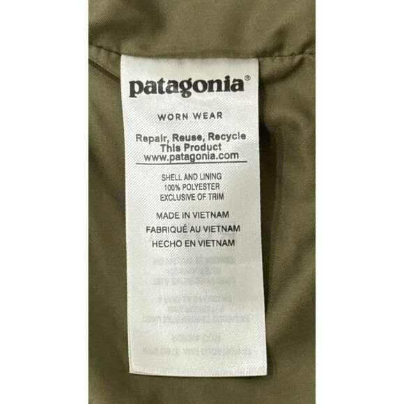 Patagonia Vest Womens Medium Green Fleece Los Gatos Full Zip Sherpa Outdoor - Picture 10 of 12